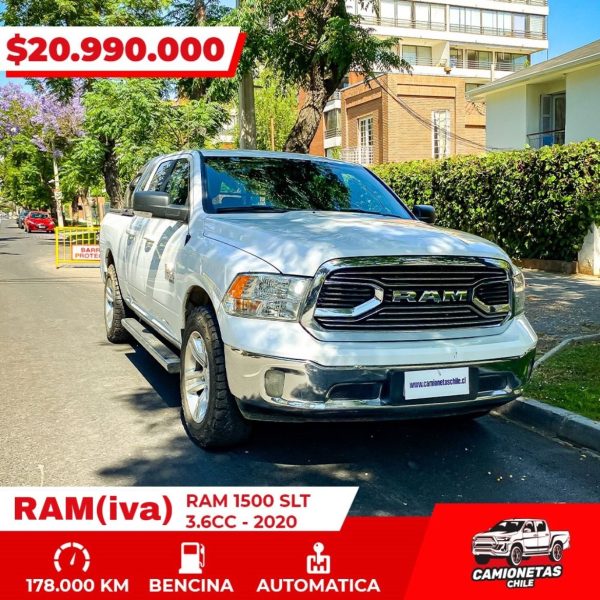 DODGE RAM 1500 SLT AÑO 2020 – 4X4 – AUTOMATICA ((tiene iva))
