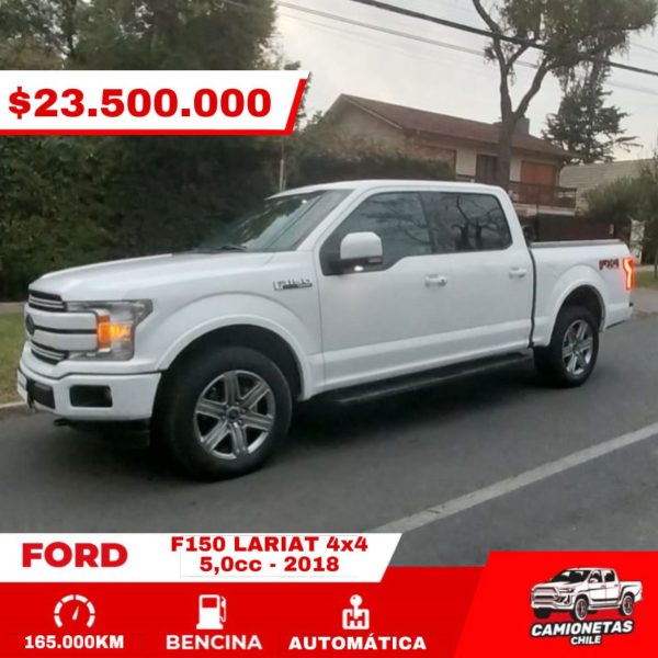 FORD F150 LARIAT 5.0cc 4X4, 2018 UNICO DUEÑO, MANTENCIONES, OPORTUNIDAD