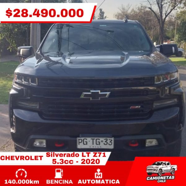 CHEVROLET SILVERADO LT Z71 2020 5.3cc 2020 $28.490.000