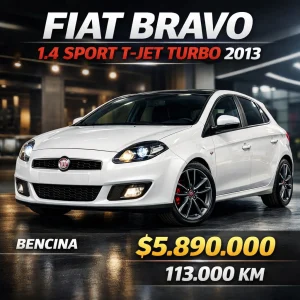 $5.800.000 2013 .... FIAT BRAVO SPORT MT TJET Turbo 1.4CC, 130.000KM Deportivo, Insuperable